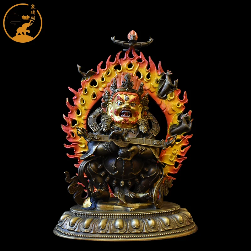 Xiangrui Pavilion тибетская Эзотерическая секта ручной работы из чистой меди черный Халат Ваджра две руки махагала 7-дюймовая декоративная статуя Будды
Xiangrui Pavilion тибетская Эзотерическая секта ручной работы из чистой меди черный Халат Ваджра две руки махагала 7-дюймовая декоративная статуя Будды