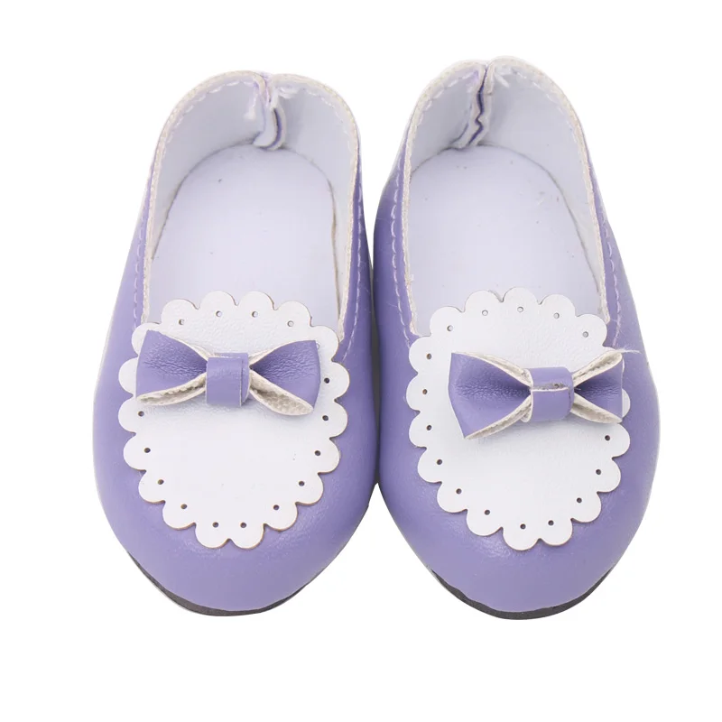 Doll Shoes 7cm Handmade Purple Bow Shoe Pink PU Mini Boots 18 Inch & 43cm New Born Doll Toys Accessories Girls Birthday Gifts
Doll Shoes 7cm Handmade Purple Bow Shoe Pink PU Mini Boots 18 Inch & 43cm New Born Doll Toys Accessories Girls Birthday Gifts