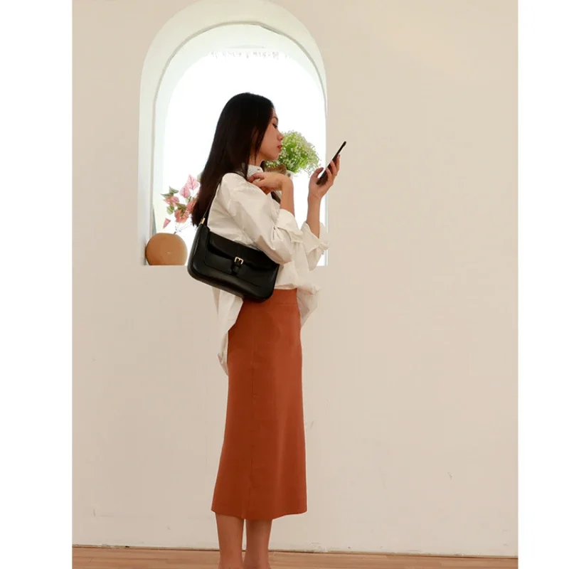 Small Design Cowhide Underarm Handbag Commuter Leather Fashion Versatile Women's Shoulder Bag
Small Design Cowhide Underarm Handbag Commuter Leather Fashion Versatile Women's Shoulder Bag