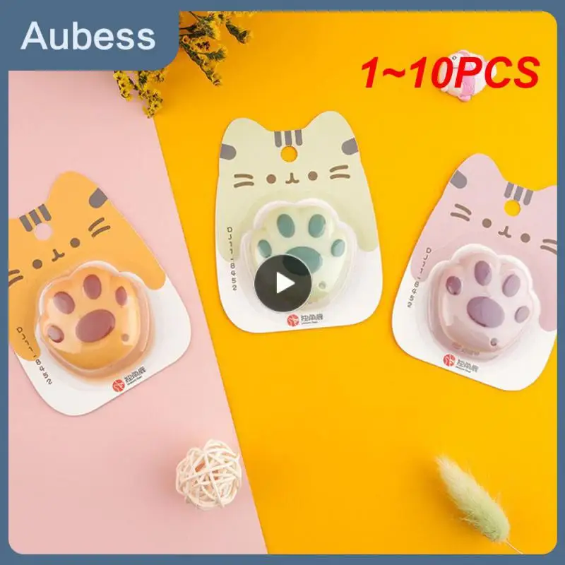 

1~10PCS Kawaii Utility Knife Mini Pocket Knife Cat Paw Express Box Envelope Opener Paper Cutter Refillable Blade Korean