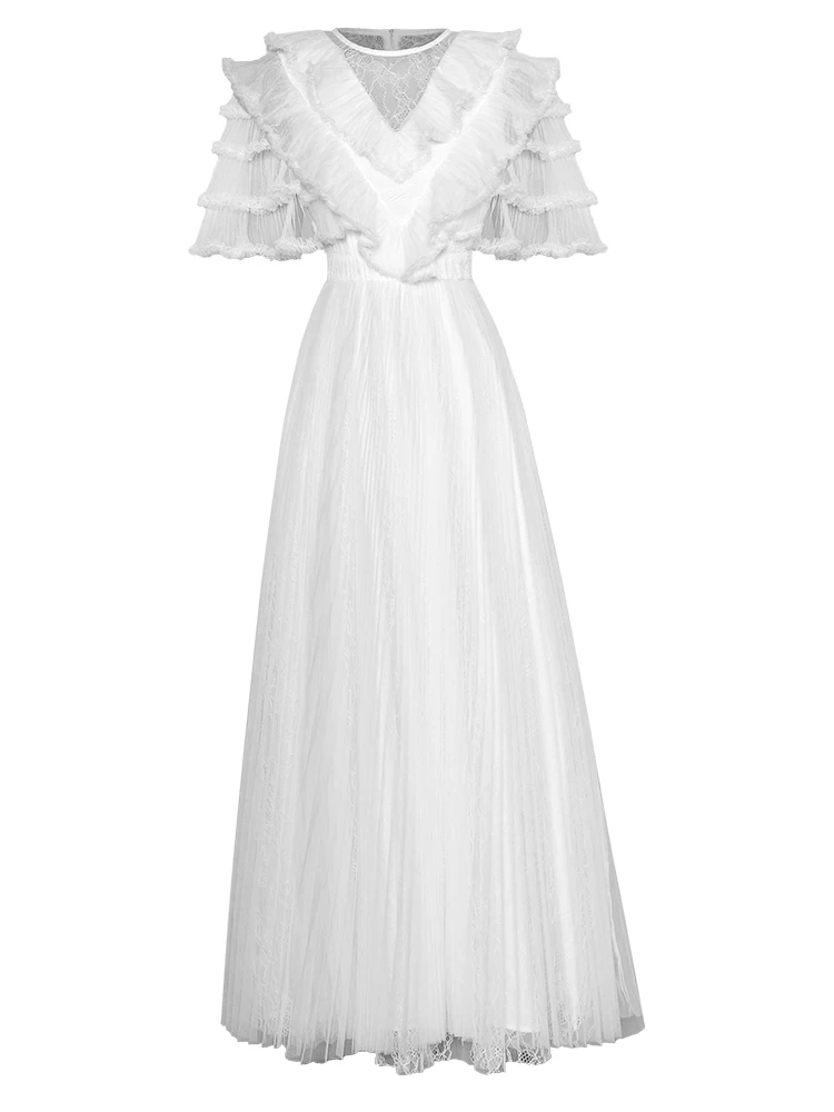 Sweetsince Summer Women's High Waist Dress Perspective Tulle Ruffle Sleeve Ankle Length Unique Elegant Youth Beautiful 2023 New
Sweetsince Summer Women's High Waist Dress Perspective Tulle Ruffle Sleeve Ankle Length Unique Elegant Youth Beautiful 2023 New