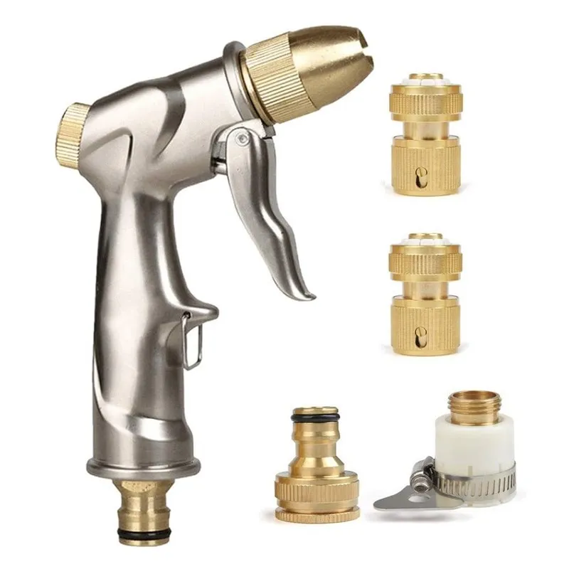 Household Shower Car Wash Water Gun, Metal Gun Body, All Copper Nozzle, High-pressure Water Gun, Quick Connect Water Gun
Household Shower Car Wash Water Gun, Metal Gun Body, All Copper Nozzle, High-pressure Water Gun, Quick Connect Water Gun