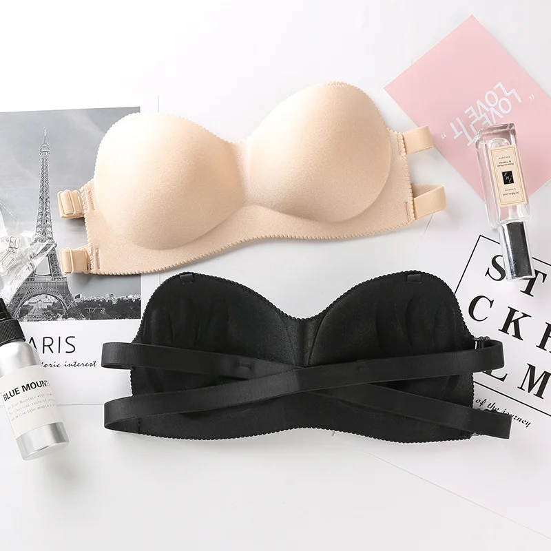 

Sexy Strapless Bra Wireless One-Piece Wrapped Breathable Corset Invisible Push Up Underwear Lingerie Non-Slip Bralette