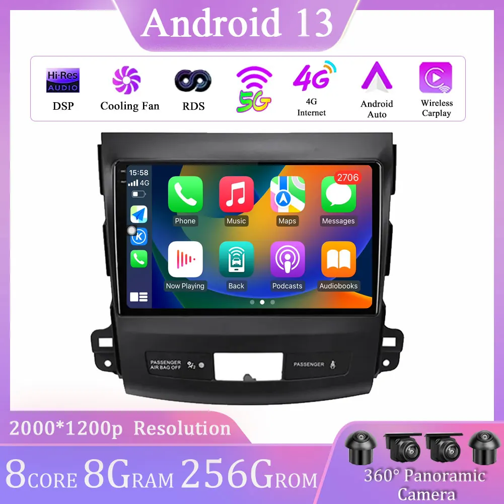 Автомагнитола для Mitsubishi Outlander XL 2005 -2014 Android 13, мультимедийный видеоплеер с GPS-навигацией, Авторадио DSP, головное устройство 4G WiF
Автомагнитола для Mitsubishi Outlander XL 2005 -2014 Android 13, мультимедийный видеоплеер с GPS-навигацией, Авторадио DSP, головное устройство 4G WiF