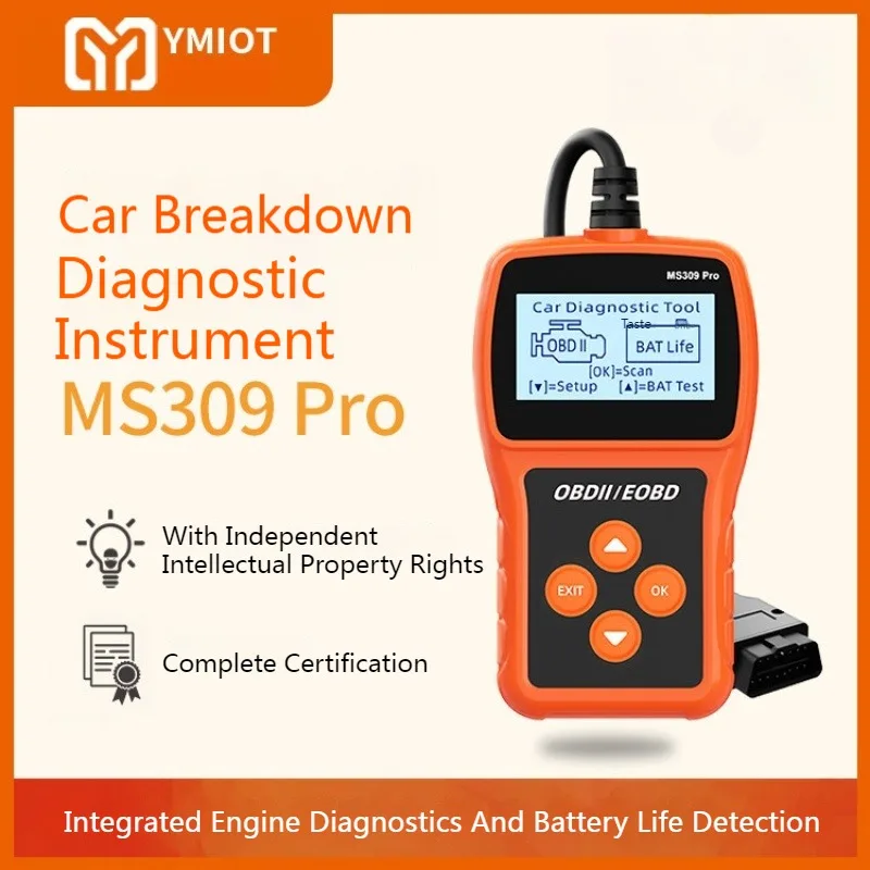 MS309PRO OBD Diagnostic Tool Battery Test Car Readout Card Automobile Car Tester Ten languages support
MS309PRO OBD Diagnostic Tool Battery Test Car Readout Card Automobile Car Tester Ten languages support