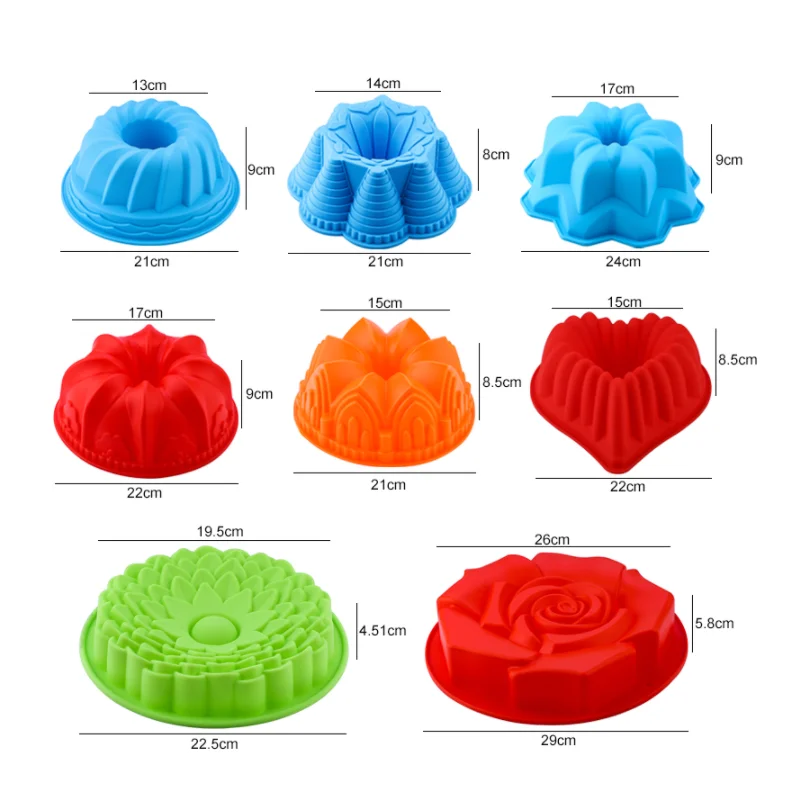 Silicone Big Cake Molds Flower Crown Shape Cake Bakeware Baking Tools 3D Bread Pastry Mould Pizza Pan DIY Birthday Wedding Party
Silicone Big Cake Molds Flower Crown Shape Cake Bakeware Baking Tools 3D Bread Pastry Mould Pizza Pan DIY Birthday Wedding Party