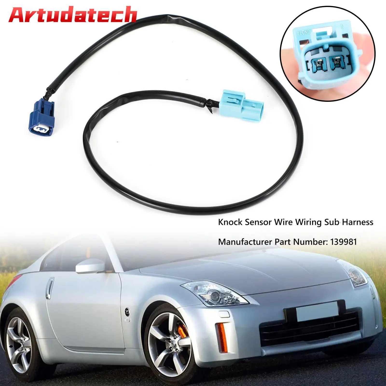 

Artudatech Knock Sensor Cable Wiring Harness 139981 For Nissan 350Z Infiniti G35 FX35 Car Accessories