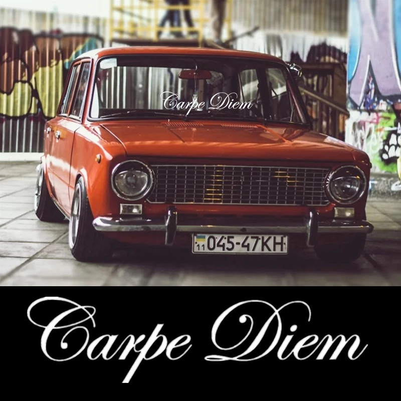 Забавная Автомобильная наклейка Carpe Diem 30/40/50/60/80 см, виниловая наклейка, белая/черная наклейка для автомобиля, Стильные наклейки на окно шрифта
Забавная Автомобильная наклейка Carpe Diem 30/40/50/60/80 см, виниловая наклейка, белая/черная наклейка для автомобиля, Стильные наклейки на окно шрифта