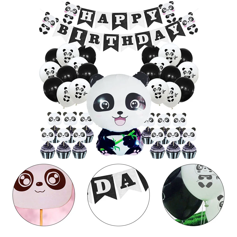 35 Pcs Birthday Balloon Set Lovely Panda Balloons Props Ornaments Emulsion Cake Decor Decors
35 Pcs Birthday Balloon Set Lovely Panda Balloons Props Ornaments Emulsion Cake Decor Decors