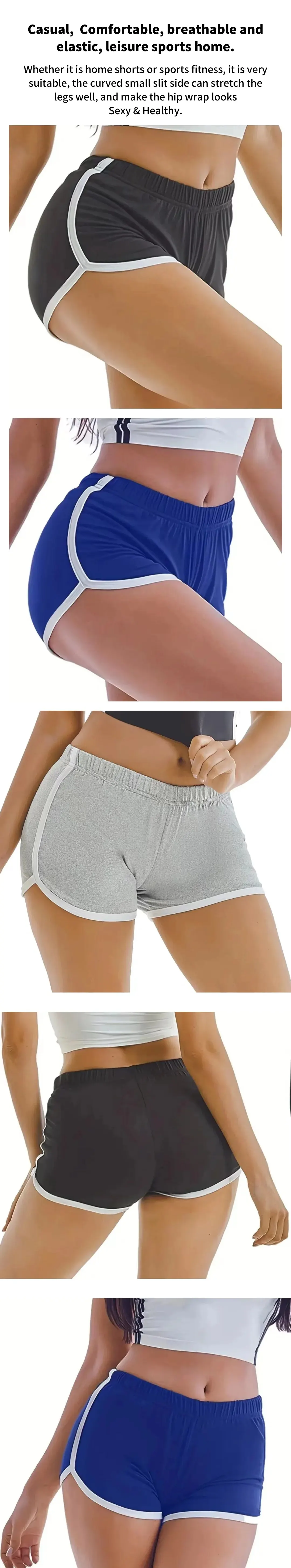 Sports Shorts Women Casual Loose Straight Pants Wearing High-Waisted Thin Anti-Walking Three-Point Yoga Hot Pants 4 Mallzona Sce48fbca8ba9492782ef85f7c11fcba5C Sports Shorts Women Casual Loose Straight Pants Wearing High-Waisted Thin Anti-Walking Three-Point Yoga Hot Pants Mallzona