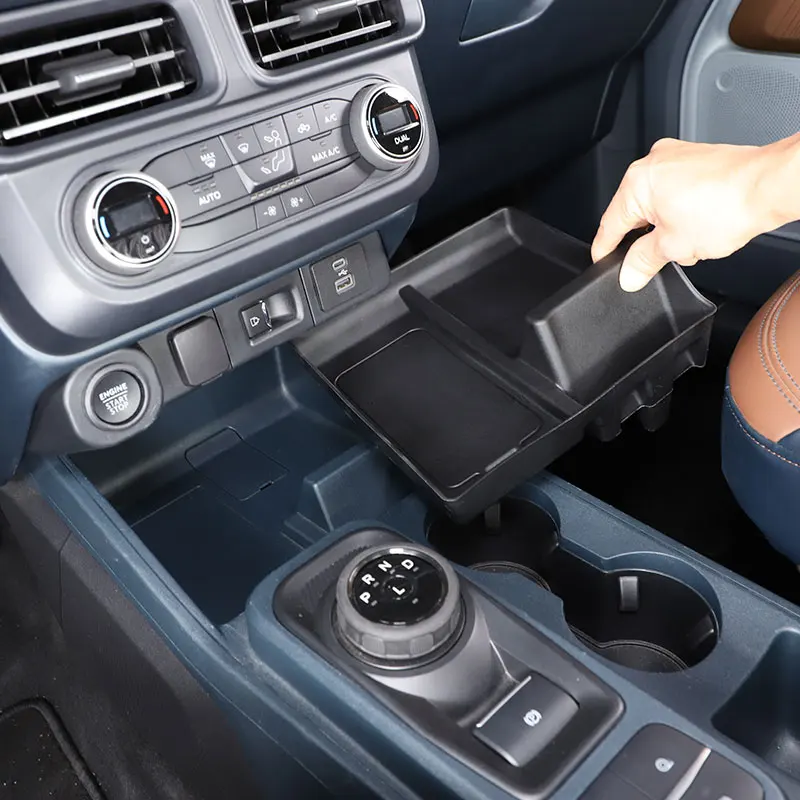 

For Ford Maverick 2022 TPE Black Car central control mobile phone slot anti shock pad Trim Case Accessories