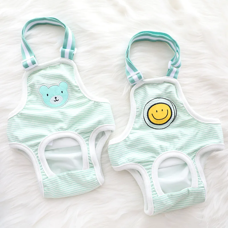 Dog Diaper Striped Sanitary Panties with Adjustable Suspender Washable Reusable Puppy Physiological Pants Pet Underwear Jumpsuit
Dog Diaper Striped Sanitary Panties with Adjustable Suspender Washable Reusable Puppy Physiological Pants Pet Underwear Jumpsuit