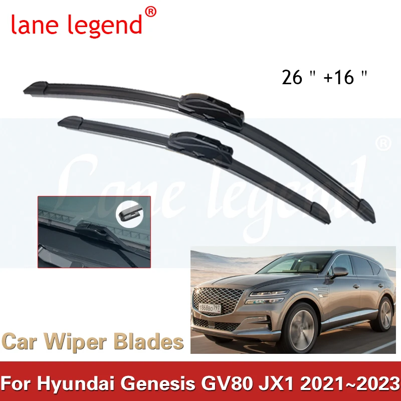For Hyundai Genesis GV80 JX1 2021~2023 Car Front Wiper Blades Set Window Windshield Windscreen Brushes Auto Accessories
For Hyundai Genesis GV80 JX1 2021~2023 Car Front Wiper Blades Set Window Windshield Windscreen Brushes Auto Accessories