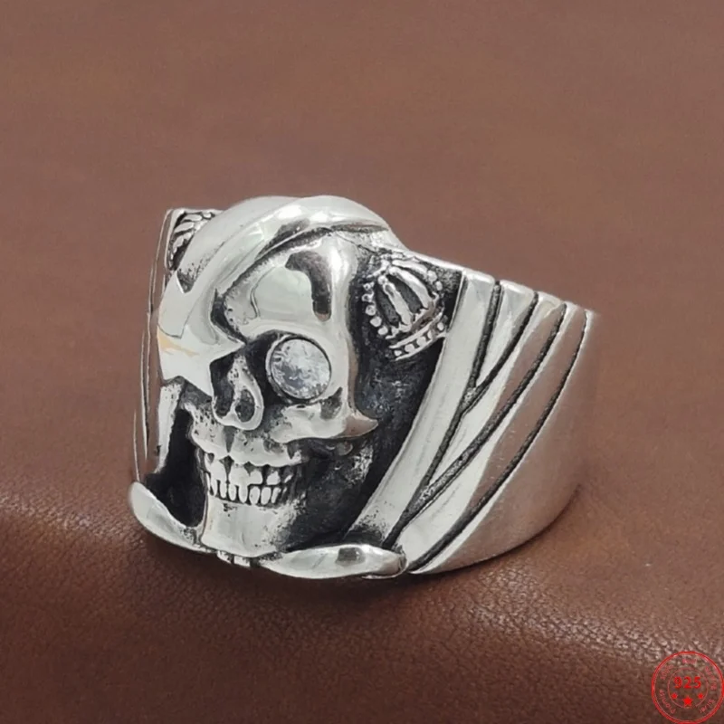 S925 Sterling Silver Charms Rings for Men New Fashion Relief 3d-skull Inlaid Zircon Punk Jewelry Free Shipping
S925 Sterling Silver Charms Rings for Men New Fashion Relief 3d-skull Inlaid Zircon Punk Jewelry Free Shipping