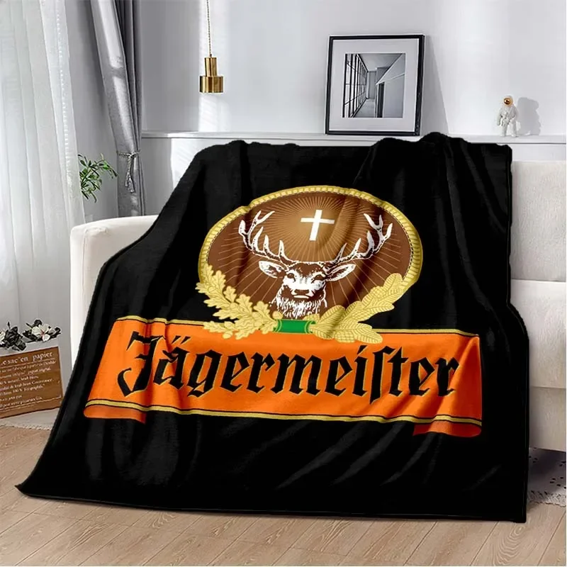 

Jagermeister Logo Pattern Throw Blanket All Season Light Weight Blanket for Living Room/Bedroom/Kidsroom Warm Blanket Gift