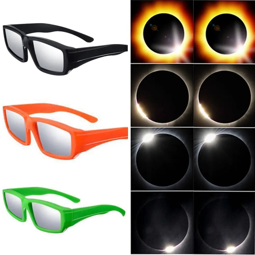 

1Pcs Direct View Of The Sun Solar Eclipse Glasses New Protects Eyes Anti-uv Safety Shade 3D Plastic Eclipse Viewing Glasses