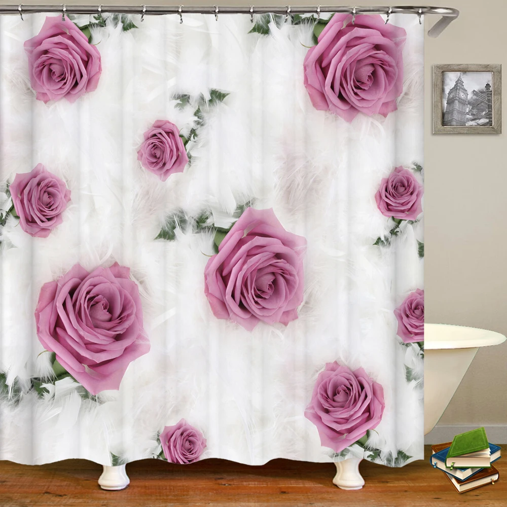 3D Beautiful Rose Flowers Bathroom Shower Curtain Home Decor Curtain Anti-mold Waterproof Shower Curtains With Hook 180x200cm
3D Beautiful Rose Flowers Bathroom Shower Curtain Home Decor Curtain Anti-mold Waterproof Shower Curtains With Hook 180x200cm