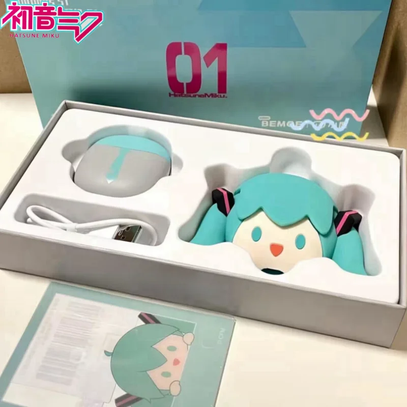 Hatsune Miku Anime Cartoon Wireless Bluetooth Headphones Set Cute Silicone Protective Cover Semi-in-ear Girls Christmas Gift New
Hatsune Miku Anime Cartoon Wireless Bluetooth Headphones Set Cute Silicone Protective Cover Semi-in-ear Girls Christmas Gift New