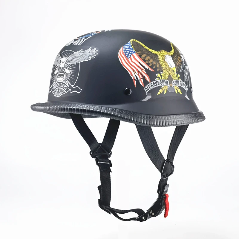 Motorcycle Helmet Half Face Vintage Retro German Safety Protection New Summer Unisex Road Caps Helmets
Motorcycle Helmet Half Face Vintage Retro German Safety Protection New Summer Unisex Road Caps Helmets