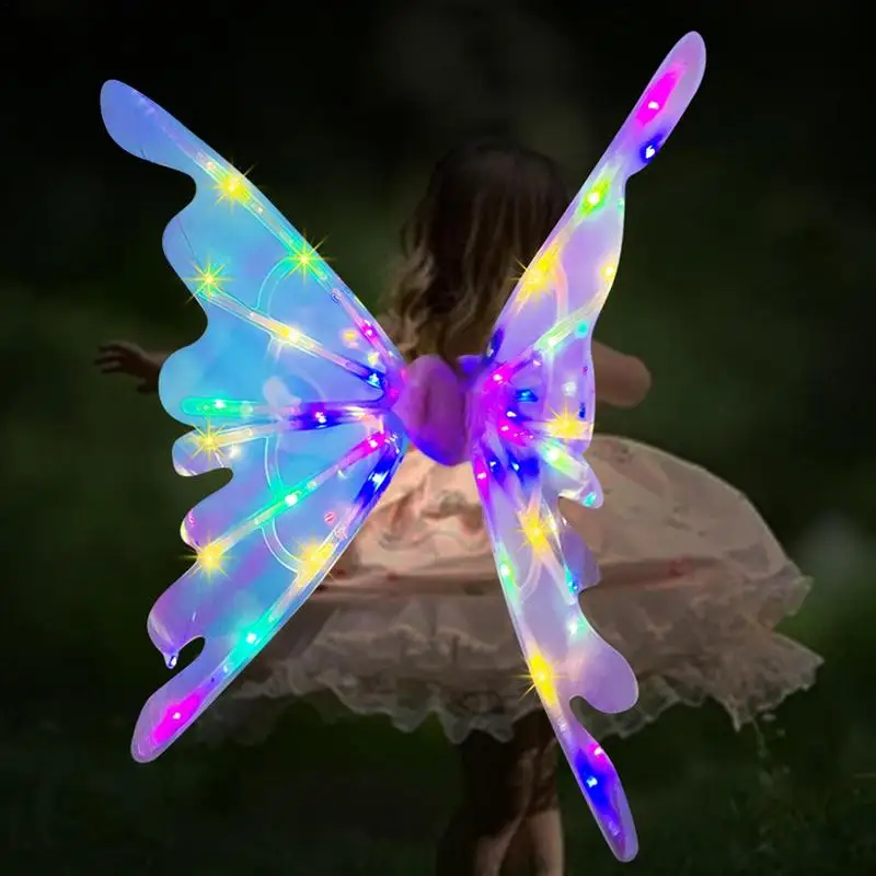 

Princess Elf Fairy Wings Rechargeable Princess Wings With Light And Music Costume Angel Wings For Christmas Party Birthday Party