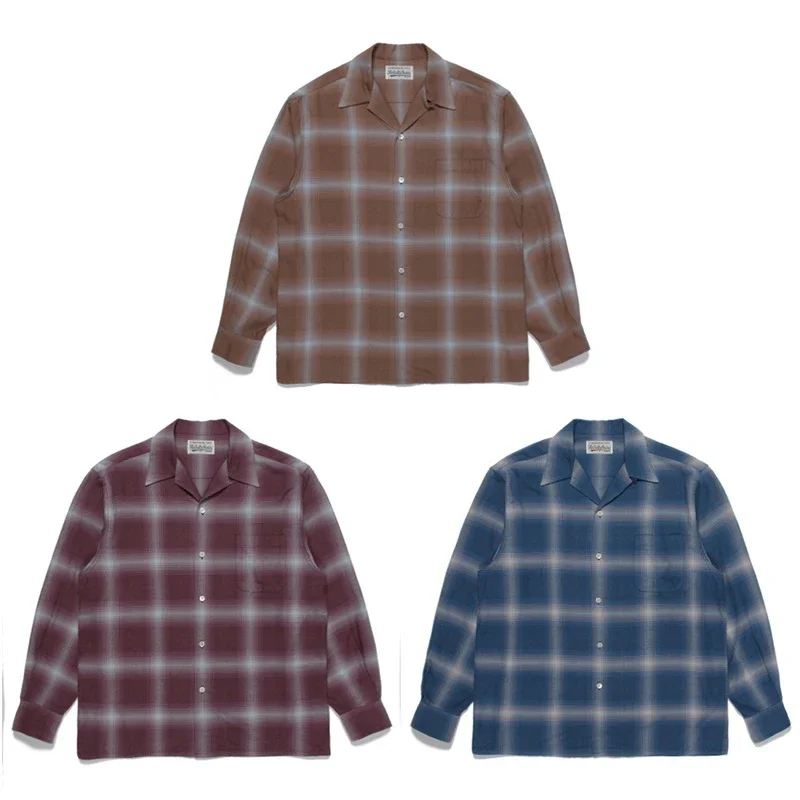 WACKO MARIA Arrival Lattice Printing Polyester Hawaiian Oversize Long Sleeve Button Men Women Lapel Thin Shirt TEE Breathable
WACKO MARIA Arrival Lattice Printing Polyester Hawaiian Oversize Long Sleeve Button Men Women Lapel Thin Shirt TEE Breathable