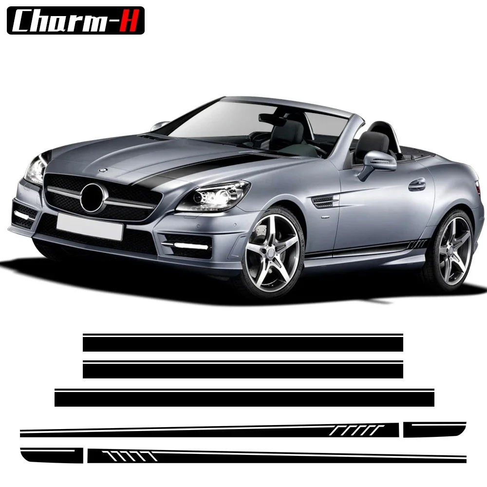 507 Style Door Side Skirt Stripes Body Decal Kit for Mercedes Benz SLK SLC Class R170 R171 R172 AMG SLK200 250 55 Accessories
507 Style Door Side Skirt Stripes Body Decal Kit for Mercedes Benz SLK SLC Class R170 R171 R172 AMG SLK200 250 55 Accessories