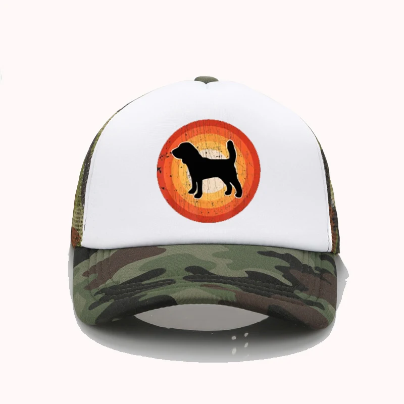 

Funny Fashion hats Cute Beagle Dog Print Baseball Cap Women Men Breathable Trucker caps adjustable sunshade Dad hat