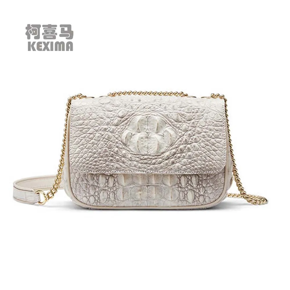 

gete Female Crocodile bag Autumn winter 2022 New himalaya white one shoulder crossbody bag for women female handbag