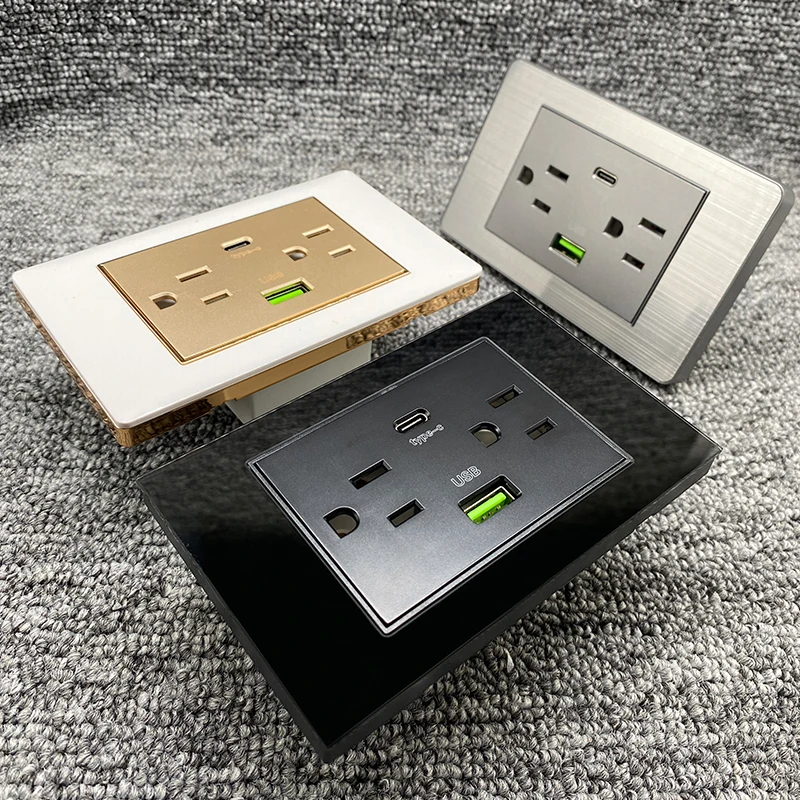 American Standard Type-c USB Mobile Phone Quick Wall Charger Socket, Electrical Socket Adapter, US Plug Usb C Wall Power Outlet
American Standard Type-c USB Mobile Phone Quick Wall Charger Socket, Electrical Socket Adapter, US Plug Usb C Wall Power Outlet