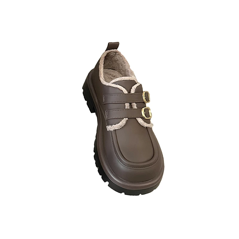 Туфли женские на платформе, меховые оксфорды, круглый носок, повседневная обувь, плоская подошва, клоги, осенняя кожа 
Туфли женские на платформе, меховые оксфорды, круглый носок, повседневная обувь, плоская подошва, клоги, осенняя кожа