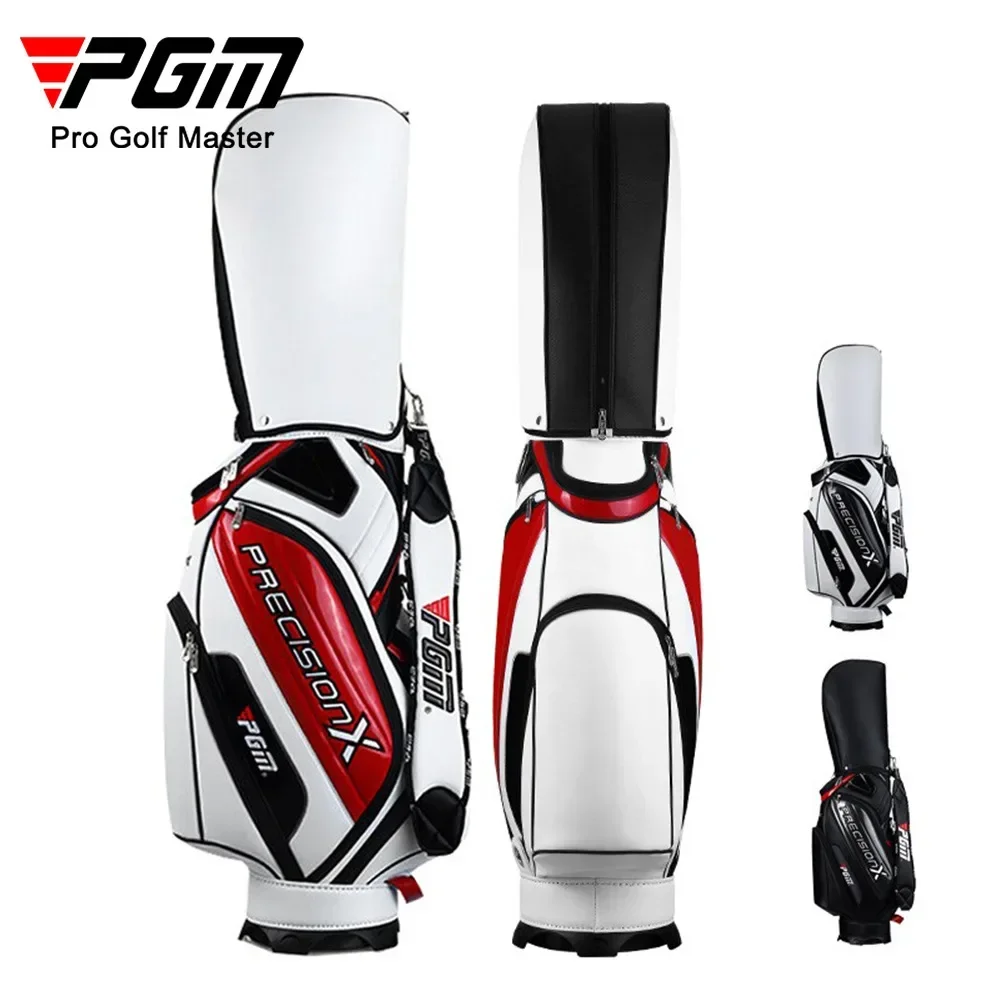 

PGM Men's Golf Bags PU Waterproof Large Capacity Standard Bag Hold 14 Golf Clubs QB034