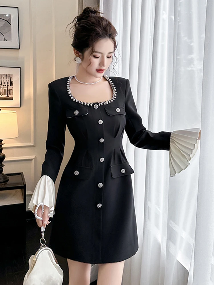 New Ladies Black Short Evening Dresses Women Clothing Elegant Luxury Sexy O-Neck Slim Mini Dress Party Club Prom Mujer Vestidos
New Ladies Black Short Evening Dresses Women Clothing Elegant Luxury Sexy O-Neck Slim Mini Dress Party Club Prom Mujer Vestidos