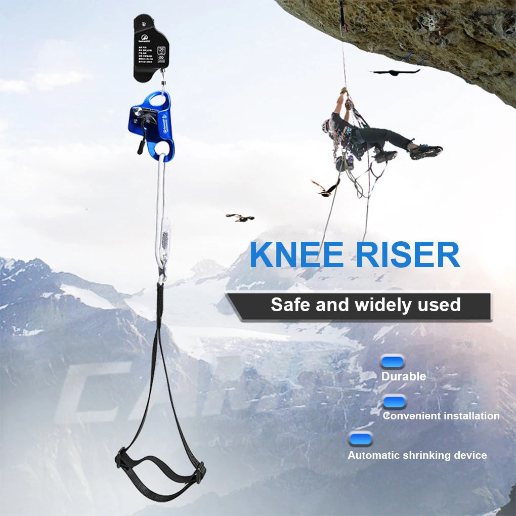 

Adjustable Knee Ascender Climbing Rope Rescue Remedy for Mountaineering