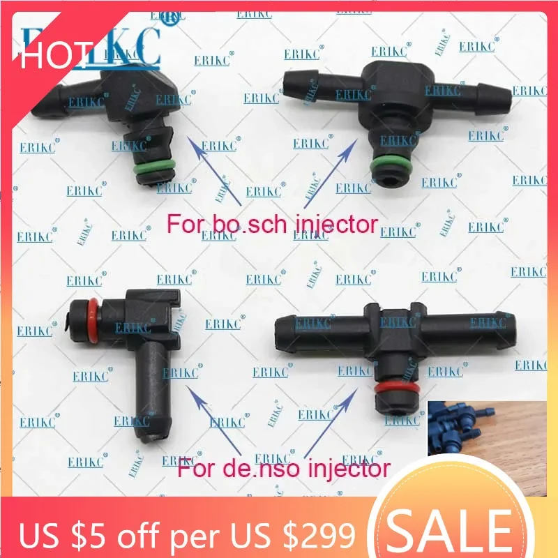 ERIKC Two-way Three-way Joint Pipe Diesel CR Fuel Injector Assy Return Oil Backflow Plastic for Bosch 110 Series for Denso
ERIKC Two-way Three-way Joint Pipe Diesel CR Fuel Injector Assy Return Oil Backflow Plastic for Bosch 110 Series for Denso