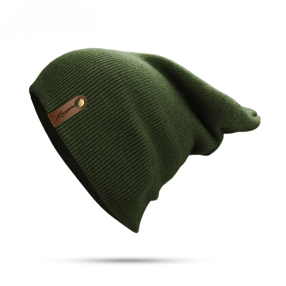 

Winter Hat for Men Skullies Beanies Women Fashion Warm Cap Unisex Elasticity Knit Beanie Green Unisex Casual Hats Culpa Beanie