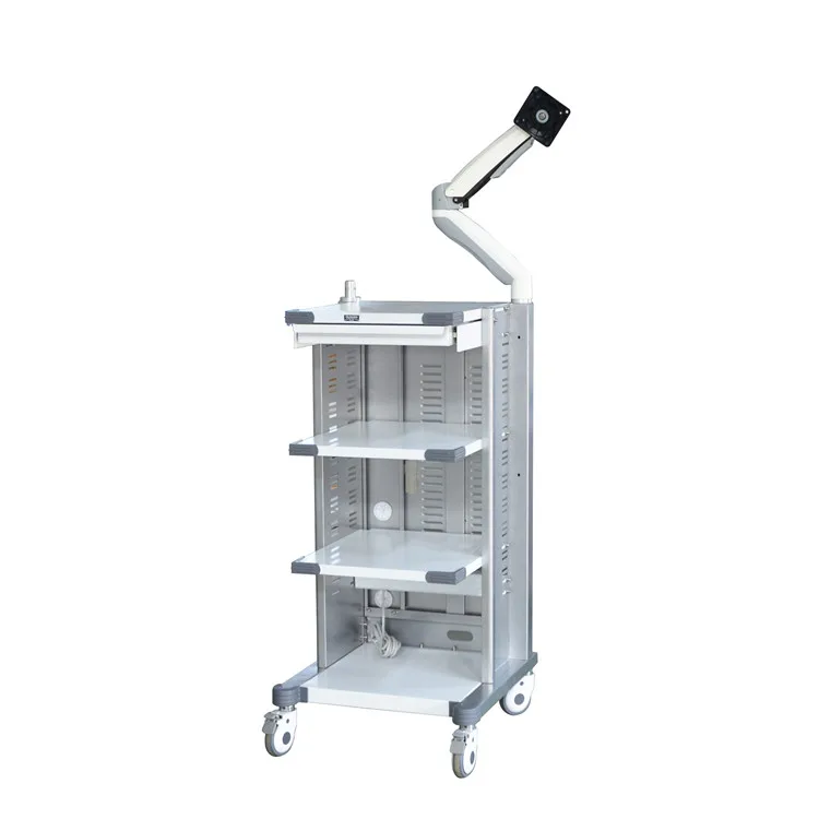 Laparoscopy Tower System Cart Four Shelf Endoscopy Trolley for Endoscopic Camera
Laparoscopy Tower System Cart Four Shelf Endoscopy Trolley for Endoscopic Camera