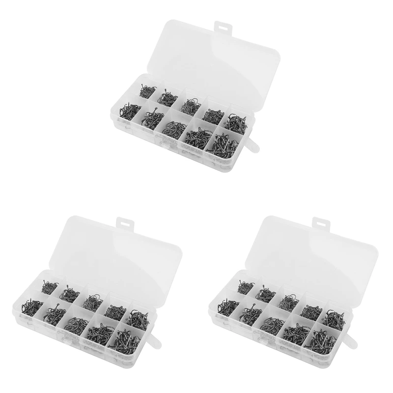 1500Pcs Mixed Size 3-12 High Carbon Steel Carp Fishing Hooks Pack With Hole With Retail Box Jigging Bait
1500Pcs Mixed Size 3-12 High Carbon Steel Carp Fishing Hooks Pack With Hole With Retail Box Jigging Bait