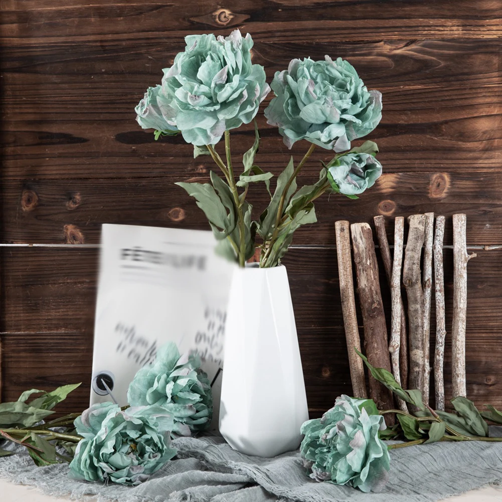 Bud Dried Burnt Peony Branch Branch Artificial Flowers For Party Wedding Decoration White Fake Open Roses Flores Artificiales
Bud Dried Burnt Peony Branch Branch Artificial Flowers For Party Wedding Decoration White Fake Open Roses Flores Artificiales