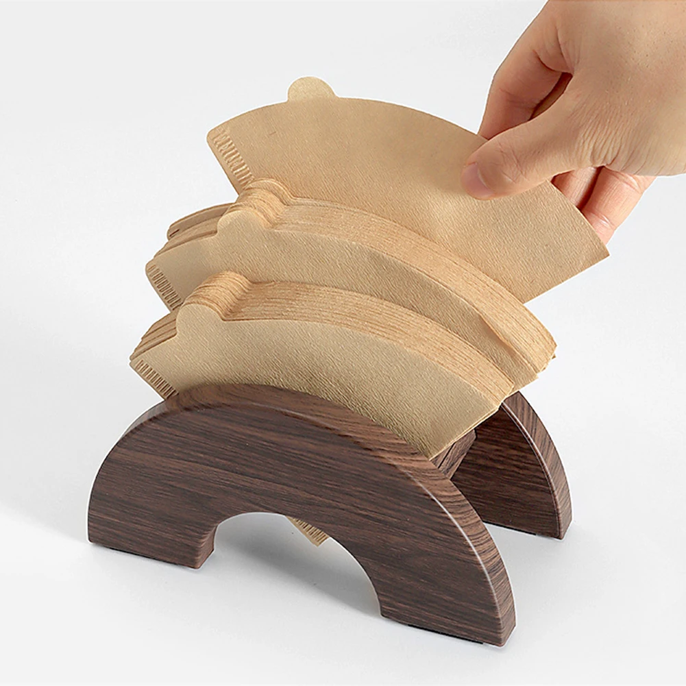 

17.5*8*9cm Sector Coffee Filter Paper Holder Espresso Filter Paper Container Rack Storage Stand Coffee Tools