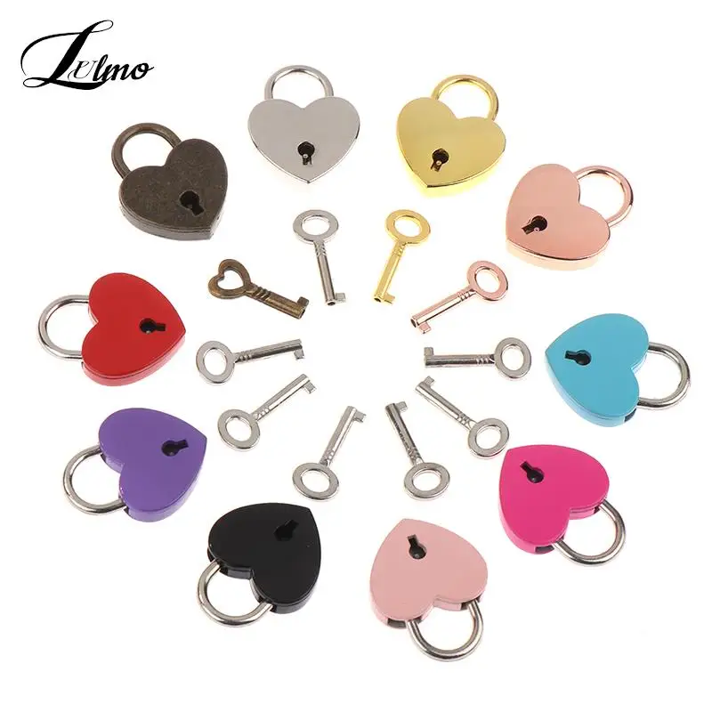 Heart Shape Padlocks Vintage Old Antique Style Mini Padlocks With Key Lock For Travel Wedding Jewelry Box Diary Book Suitcase
Heart Shape Padlocks Vintage Old Antique Style Mini Padlocks With Key Lock For Travel Wedding Jewelry Box Diary Book Suitcase