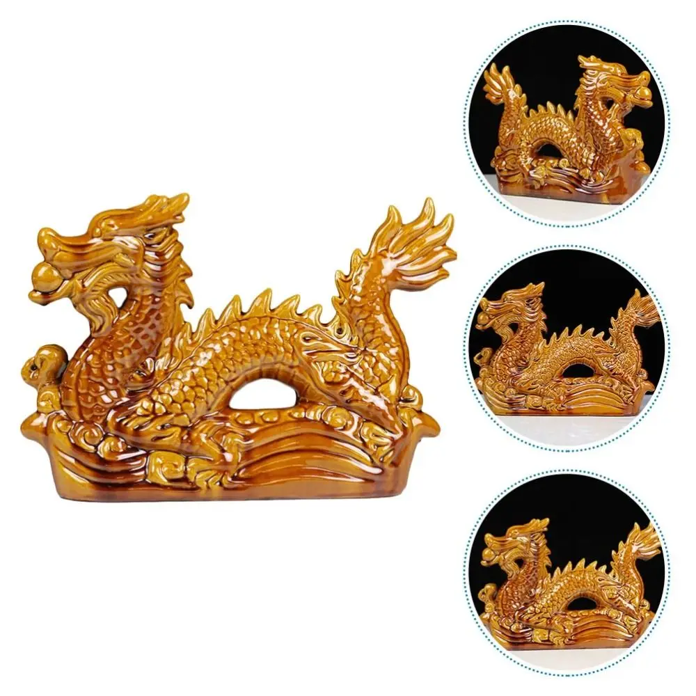 

Resin Chinese New Year Dragon Statue Good Luck Craft Chinese Dragon Sculpture Attract Wealth Feng Shui Dragon Figurine