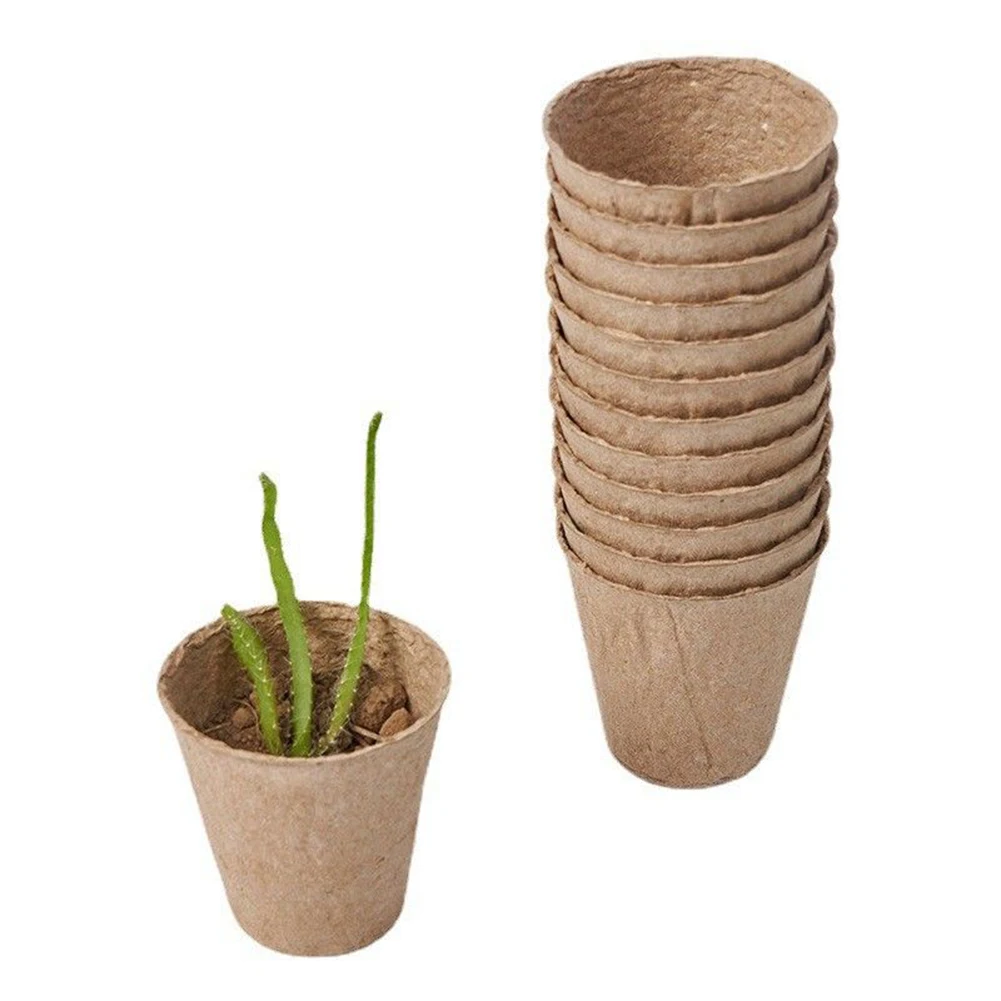100Pcs Flower Pots Peat Planting Pots Biodegradable Paper Pulp 6*6*4.5cm For Plant Starter Starting Tray Gardening Supplies
100Pcs Flower Pots Peat Planting Pots Biodegradable Paper Pulp 6*6*4.5cm For Plant Starter Starting Tray Gardening Supplies