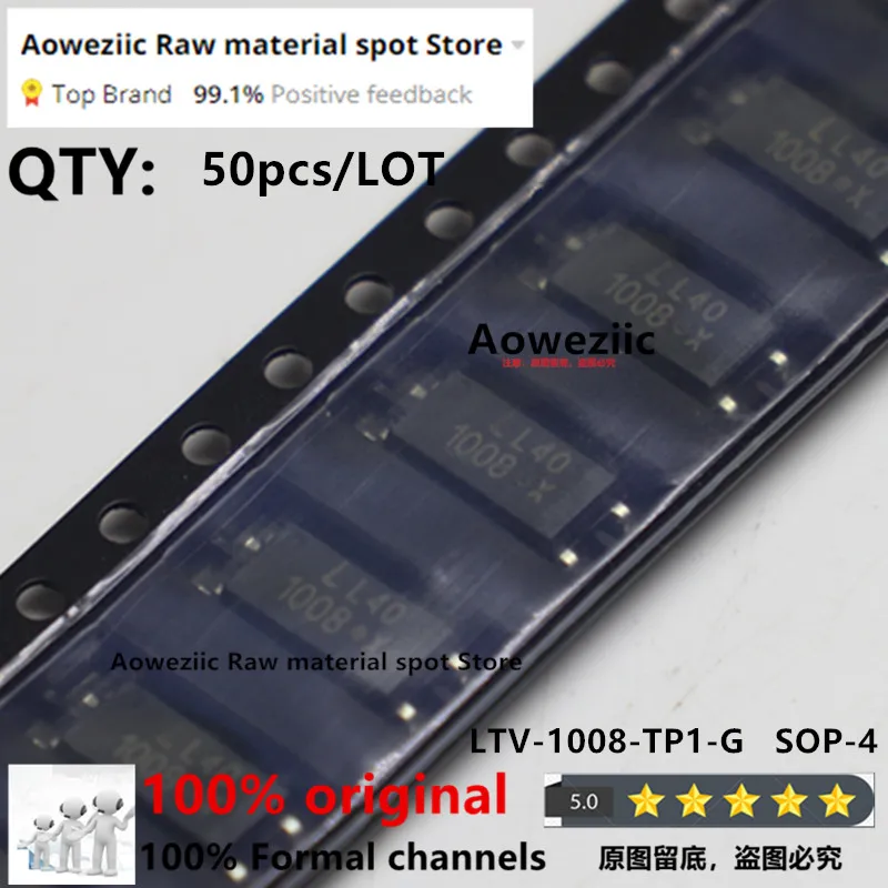 

Aoweziic 2023+ 100% New Imported Original LTV-1008-TP1-G LTV-1008 1008 SOP-4 Output Optocoupler Chip