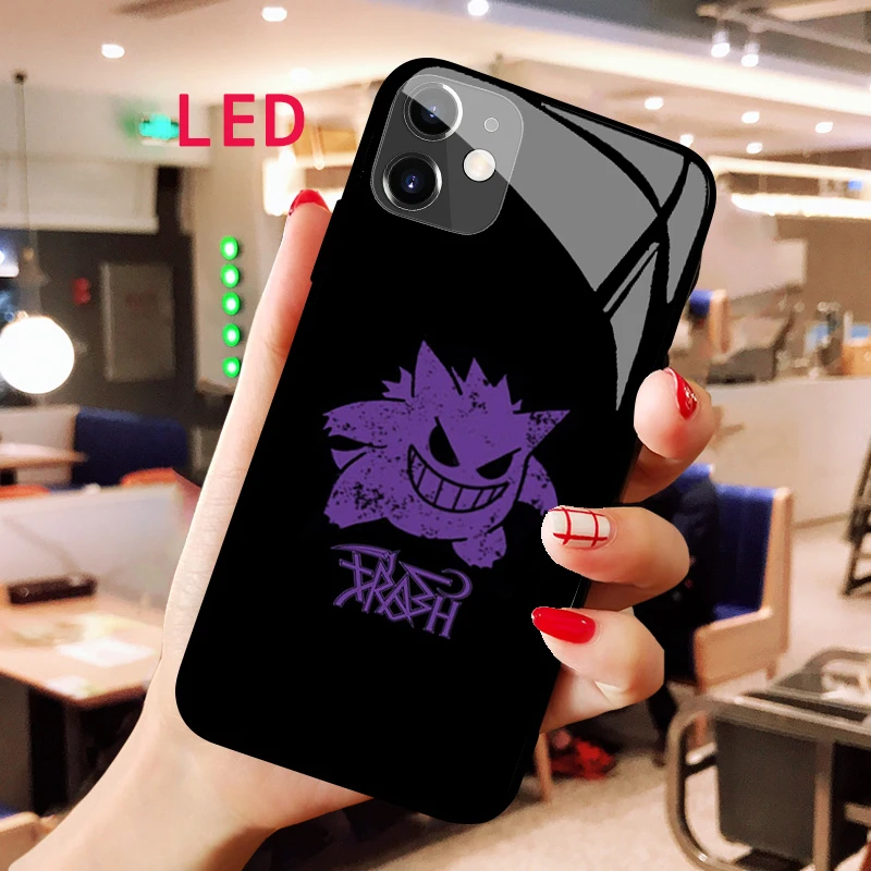 Gengai Luminous Tempered Glass phone case For Apple iphone 13 14 Pro Max Puls mini Luxury Fashion RGB LED Backlight new cover
Gengai Luminous Tempered Glass phone case For Apple iphone 13 14 Pro Max Puls mini Luxury Fashion RGB LED Backlight new cover