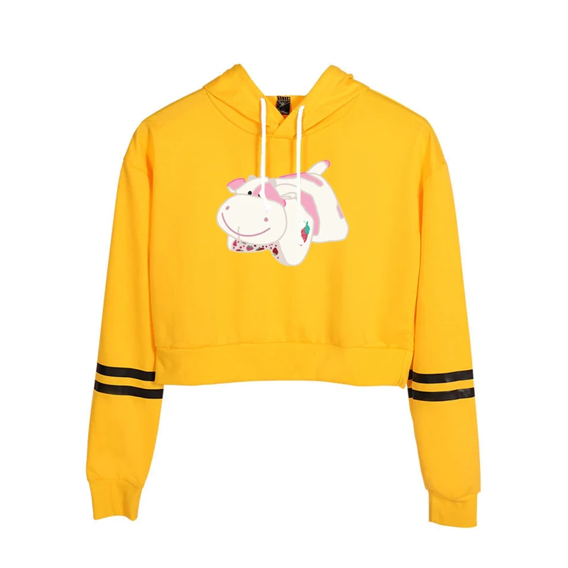 Strawberry Cow Women Cropped Hoodies Long Sleeve Crop Top Spring Autumn Sweatshirt Daily Streetwear Clothes high street hoodie
Strawberry Cow Women Cropped Hoodies Long Sleeve Crop Top Spring Autumn Sweatshirt Daily Streetwear Clothes high street hoodie
