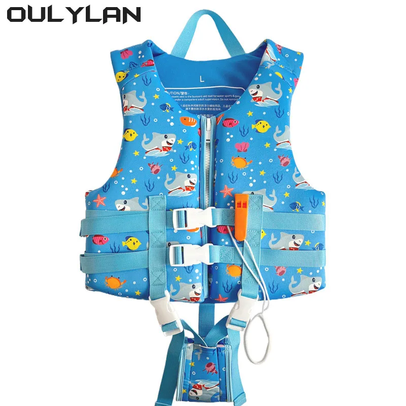 

Oulylan Kids Swimming Lifesaving Life Jacket Aid Flotation Device Buoyancy kayaking Boating Surfing Vest Safety Survival Suit