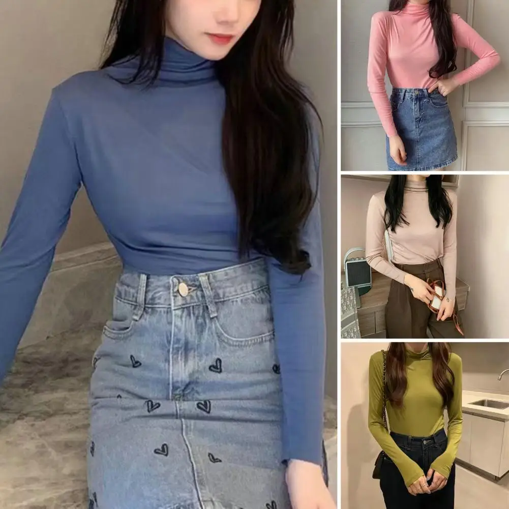 Chic Female Bottoming Top Soft Fabric Lady Bottoming Blouse Slim Fit Women Bottomed Tops Female Clothing Keep Warm
Chic Female Bottoming Top Soft Fabric Lady Bottoming Blouse Slim Fit Women Bottomed Tops Female Clothing Keep Warm