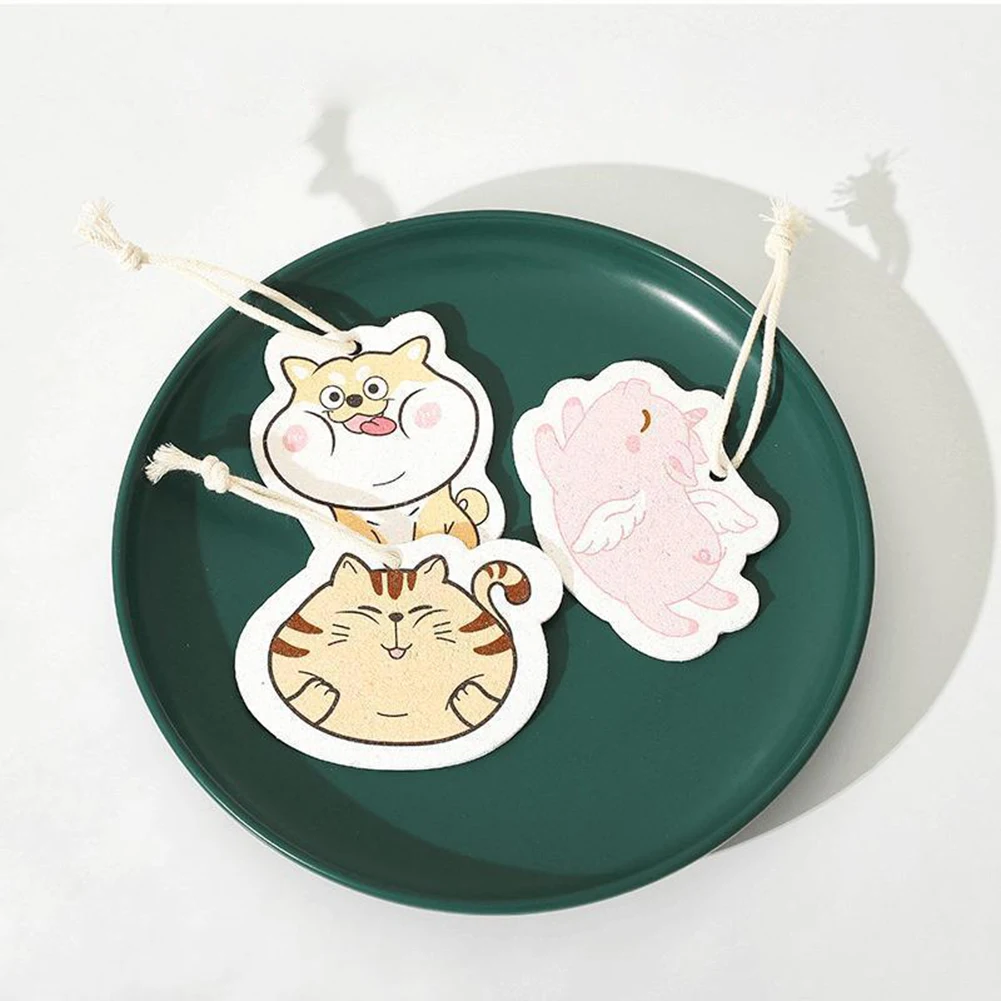 

Cute Wood Pulp Cotton Absorbent Rag Kitchen Dishwashing Dish Towel Wipe Scouring Pad Eraser Sponge Wipe Dry Sponge Block