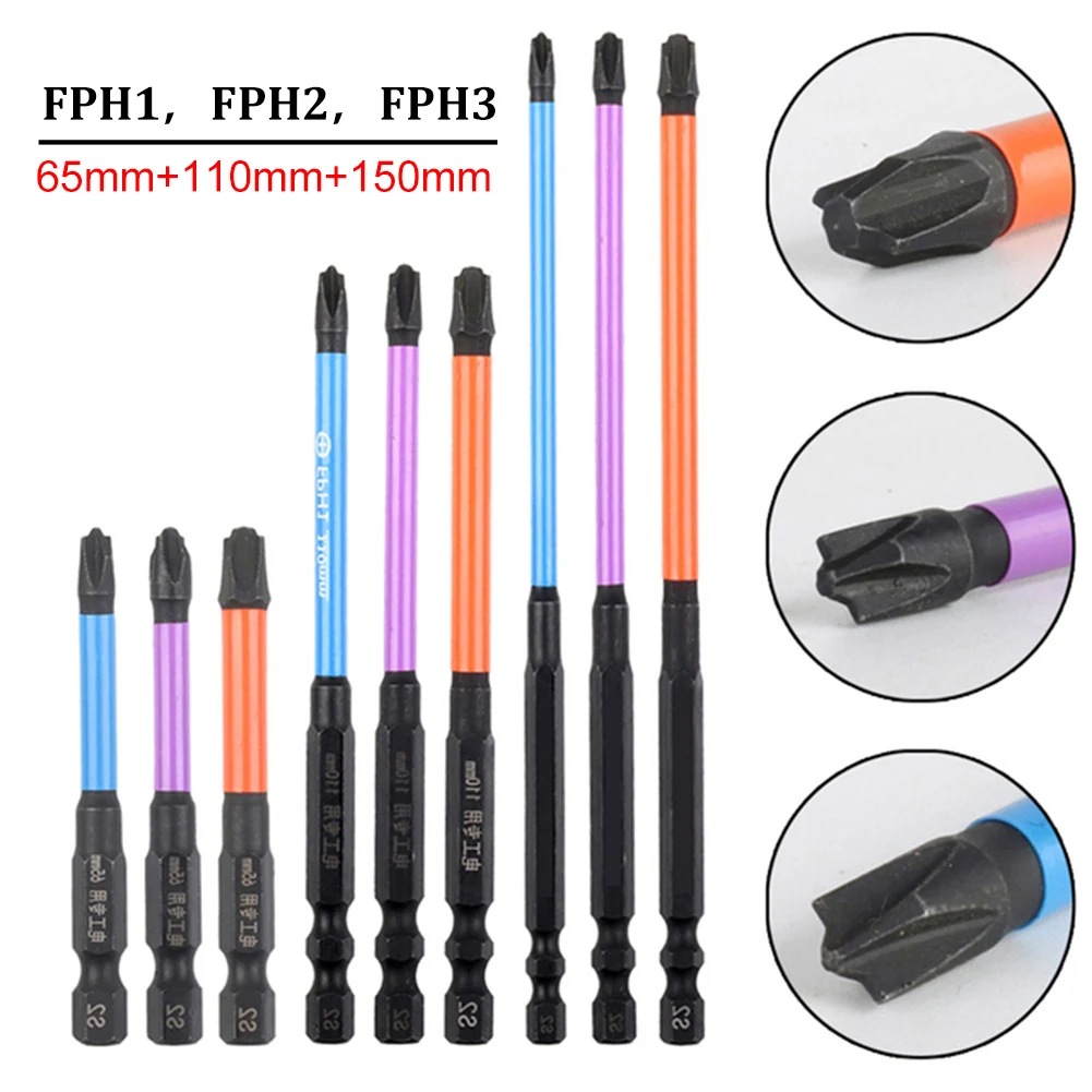 3pcs Hardware Tool Special Magnetism Cross Screwdriver Alloy Steel Batch Head Nutdrivers FPH1 FPH2 FPH3 Switch Electrician Power
3pcs Hardware Tool Special Magnetism Cross Screwdriver Alloy Steel Batch Head Nutdrivers FPH1 FPH2 FPH3 Switch Electrician Power