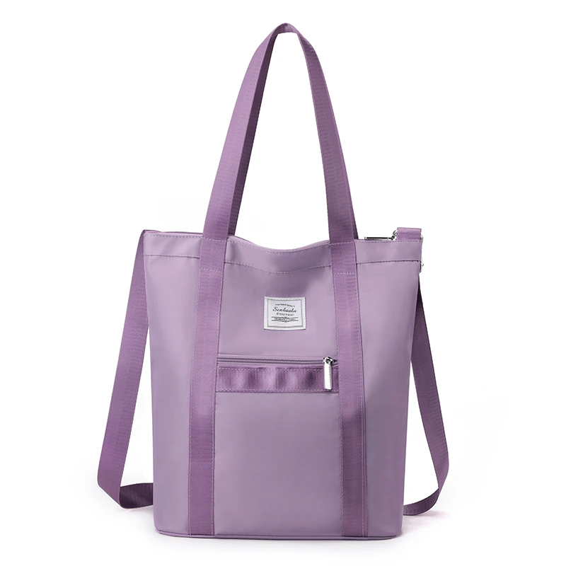 

Модная вместительная женская сумка-тоут формата А4, повседневная Вместительная женская сумочка, прочная нейлоновая сумка на плечо